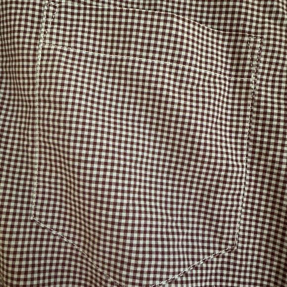 Patagonia Shirt Size L Organic Cotton Gingham Athleisure Gorpcore Travel EUC - Picture 2 of 4